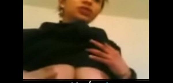  Muslim Girl in Black Shirt sucks 4 inch Arabian Dick in School